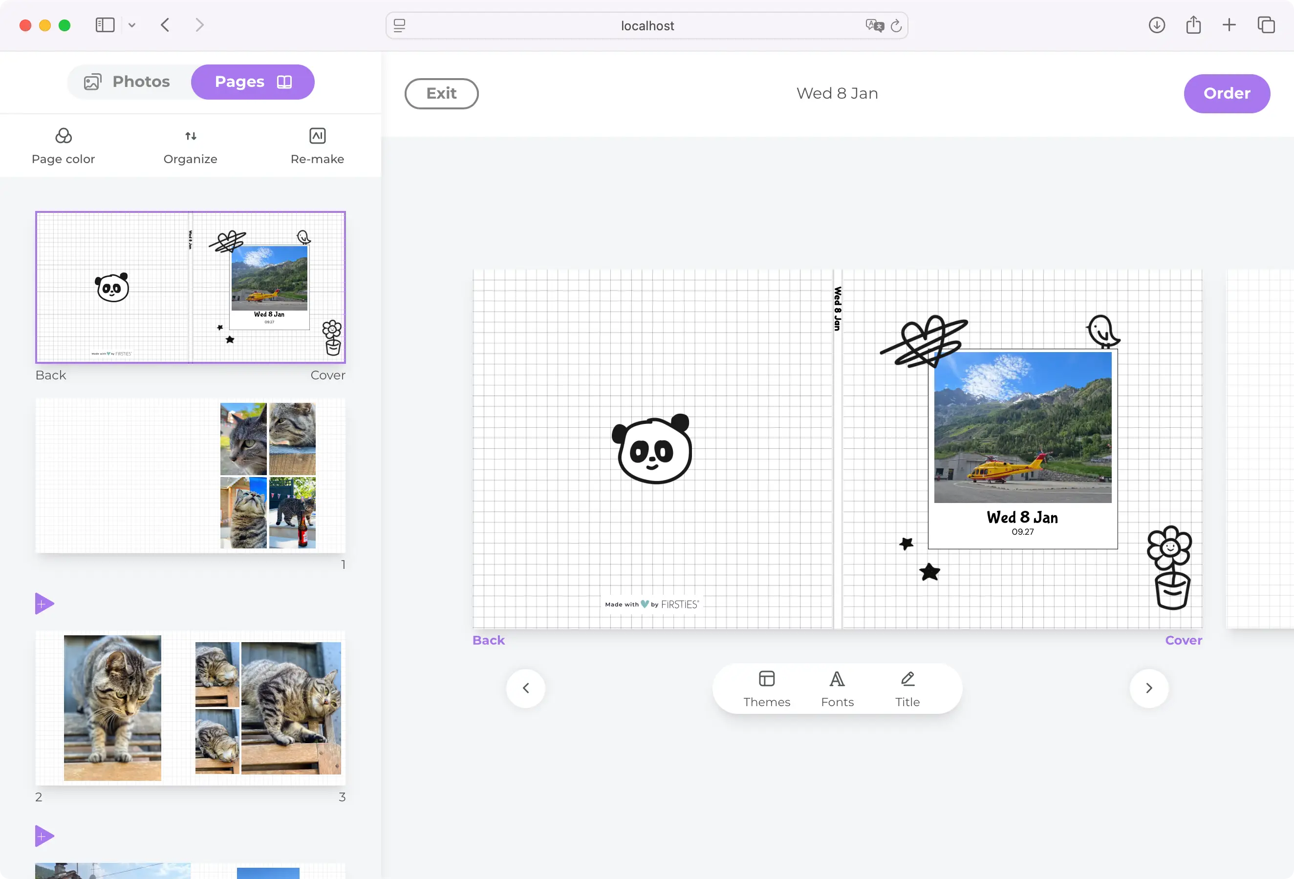 AI-Powered photo book editor (Associated with Senja Solutions)